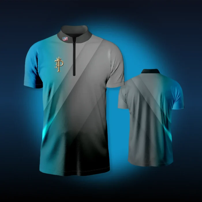 Joe Prince Teal Shadow Jersey front and back
